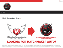 Tablet Screenshot of matchmakerauto.com